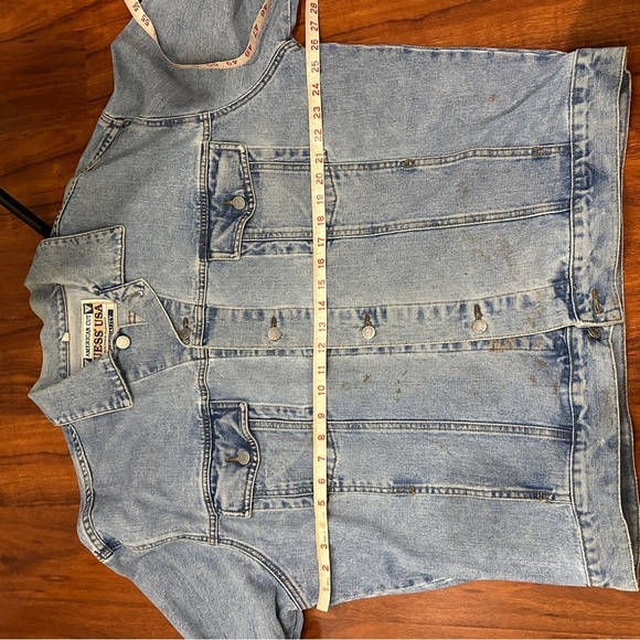 Guess Vintage Denim Jacket American Cut Size XXL - Picture 9 of 11
